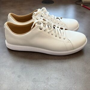 Cole Haan White Leather Sneakers